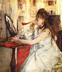 Berthe Morisot Young Woman Powdering Herself china oil painting image